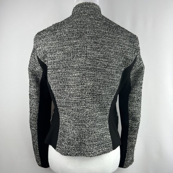 Tristan Classic Chic Tweed Black White Blazer - Medium - Picture 7 of 10
